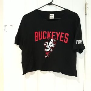 Victoria Secret Pink Ohio State crop top